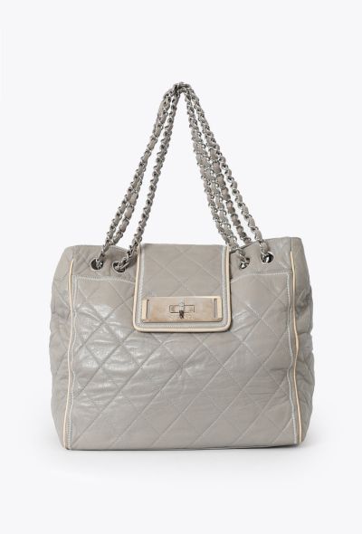 Chanel Grey Small East West Reissue Tote Bag - 1