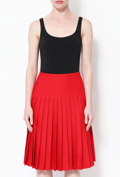 Prada Pleated Crêpe Skirt - 2