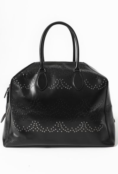 Alaïa Laser Cut Studded Bowling Bag - 1