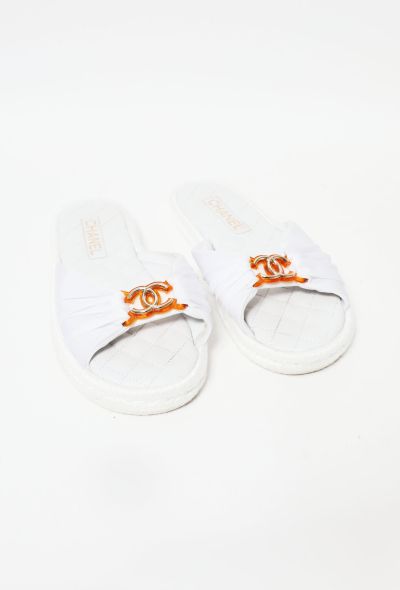 Chanel 2021 Quilted 'CC' Slides - 1