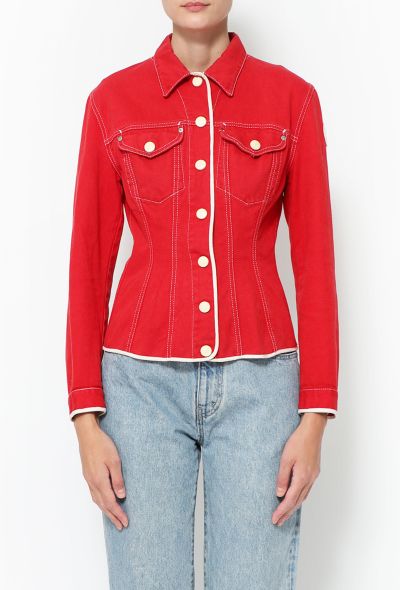 Jean Paul Gaultier '80s Denim Lace-up Jacket - 1