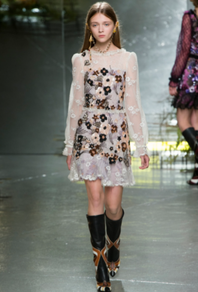 Rodarte S/S 2017 Sequin Lace Dress - 2