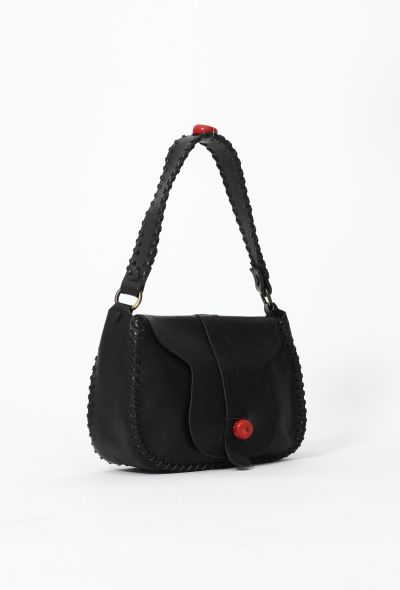 Valentino Embossed Buffalo Shoulder Bag - 2