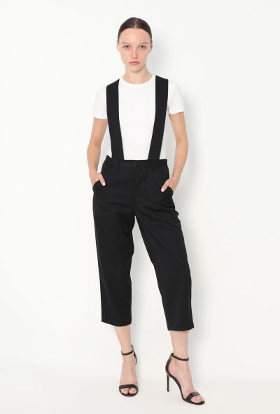 Comme des Garçons 2018 Cropped Suspender Pants - 1