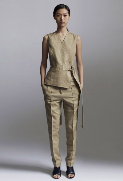 Céline Resort 2014 Linen Belted Dress - 2