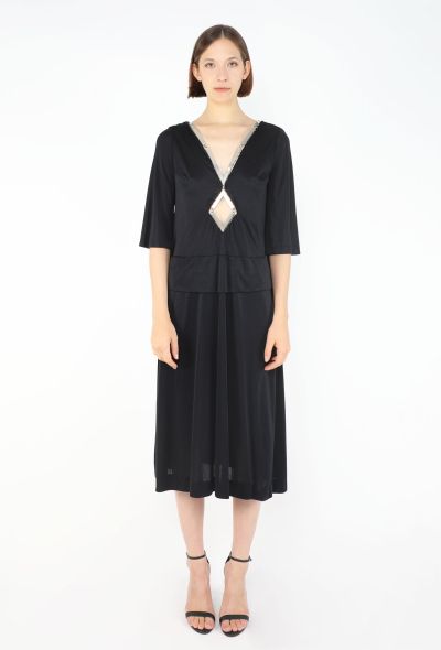 Azzaro Hardware Trim Jersey Dress, 1970s - 1