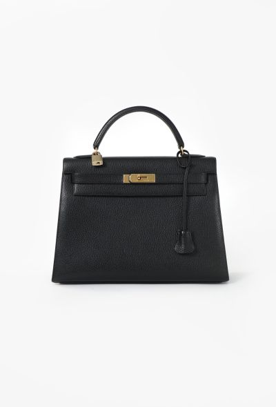 Hermès Black Ardennes Kelly Sellier 32 - 1