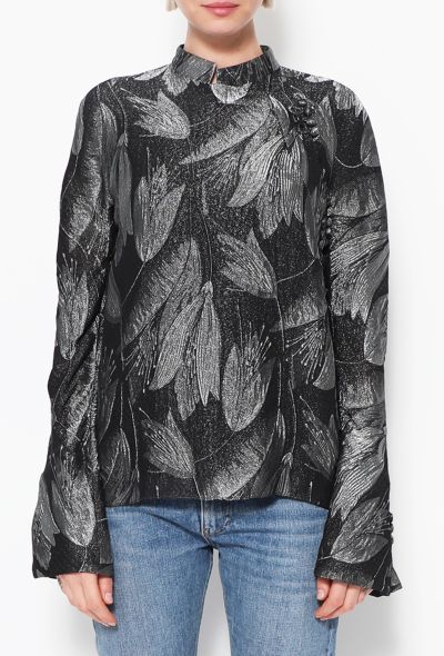 Dior F/W 2009 Brocade Leaf Top - 1