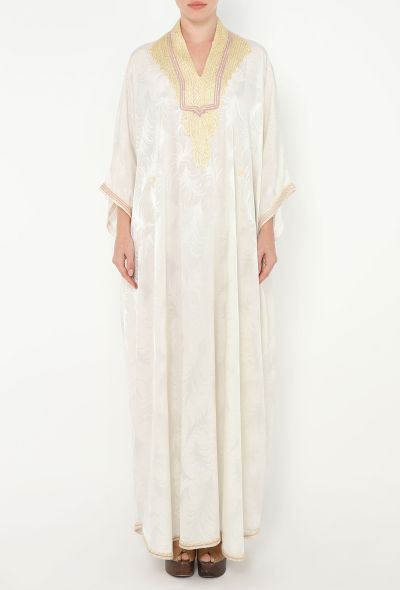 World Treasures Authentic Embroidered Jacquard Kaftan - 2