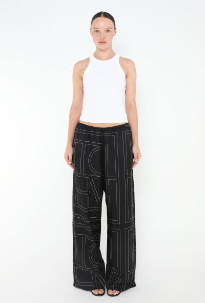 Toteme 2023 Monogram Silk Pajama Set - 2