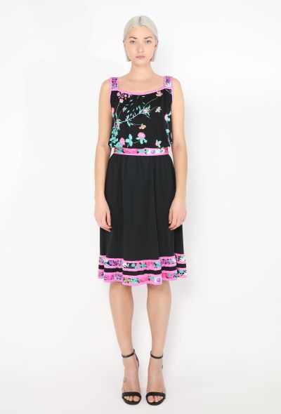 Leonard '80s Floral Belted Dress - 1