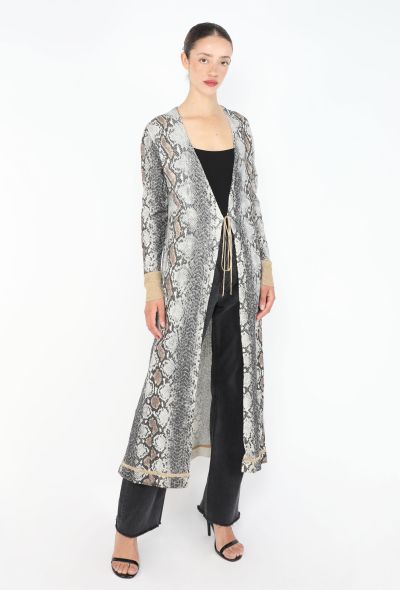 Roberto Cavalli Snake Print Jersey Kaftan - 2