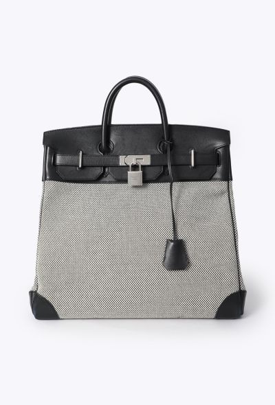 Hermès Evergrain & Toile Criss Haut à Courroies 40 - 2