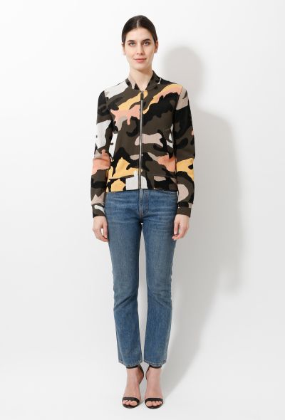 Valentino Camouflage Knit Bomber - 1