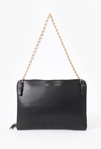 Céline Black Zip Around Shoulder Bag - 1