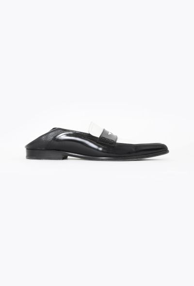Loewe 2020 Folded Leather Penny Loafers - 1
