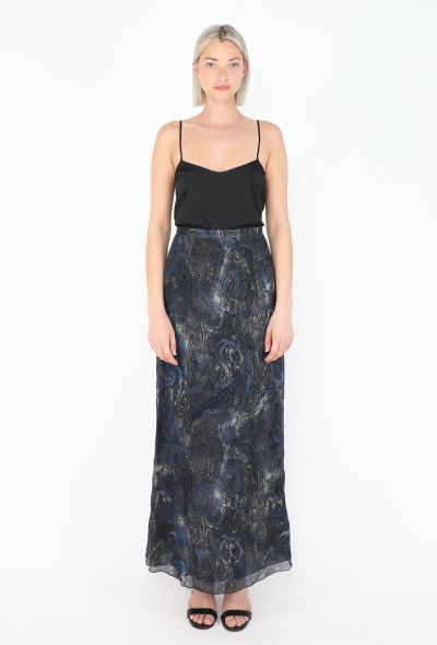 Emanuel Ungaro Iridescent Maxi Skirt Ensemble, 2000 - 2