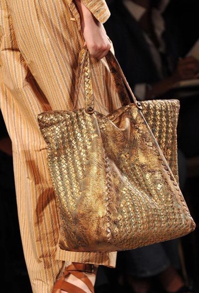 Bottega Veneta S/S 2009 Copper Intrecciato Tote Bag - 2