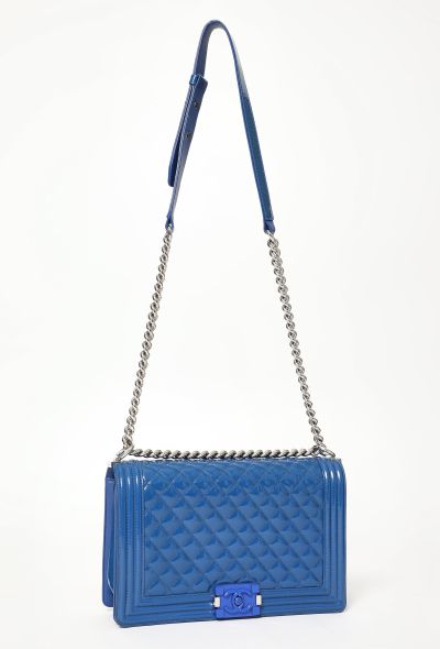 Chanel Patent Plexiglass Large Boy Bag - 2