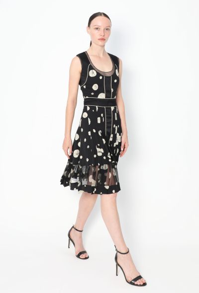 Balenciaga Patchwork Printed Crêpe Dress - 1