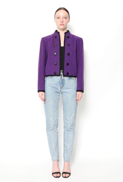 Saint Laurent F/W 1983 Wool Military Jacket - 1
