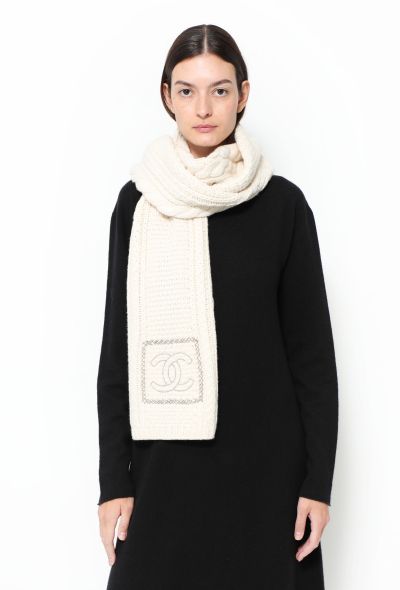 Chanel Chainlink 'CC' Cashmere Scarf - 1
