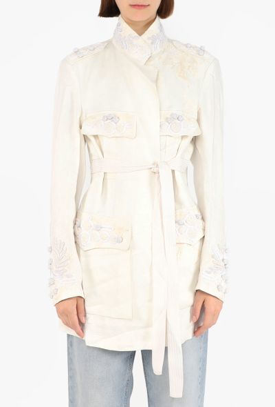 Dries Van Noten Embroidered Linen Jacket, Early 2000s - 1