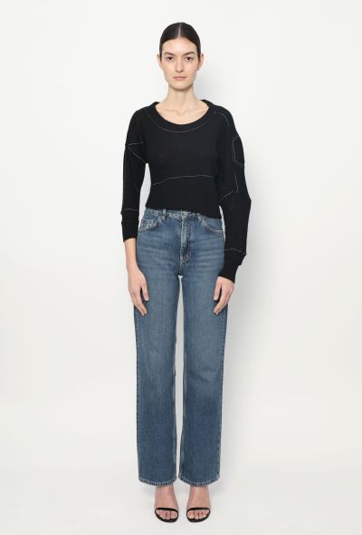 Balenciaga 2002 Cropped Patchwork Sweater - 2
