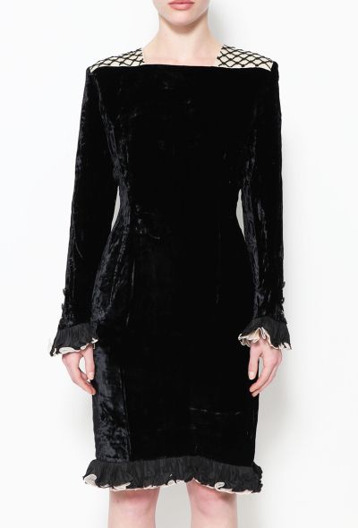 Embellished Velvet Dress - 2