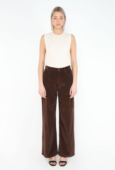 The Row Brown Corduroy  Trousers Eglitta - S/S 2025 - 1