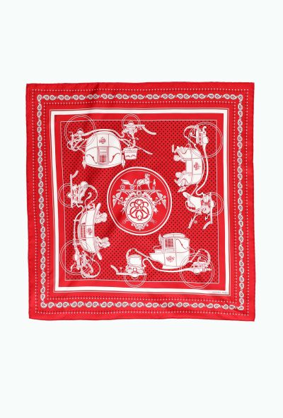 Hermès Bicolor 'Ex-Libris' 55cm Silk Carré - 2