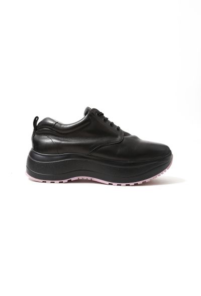 Céline S/S 2018 Black Leather Delivery Sneakers - 1