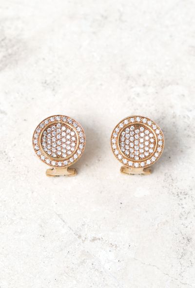 Vintage & Antique 18k Yellow Gold & Diamond Earrings - 1