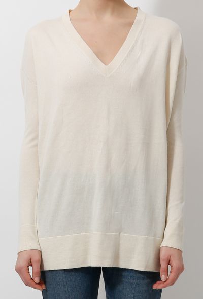 The Row Cashmere Ivory Knit - 1