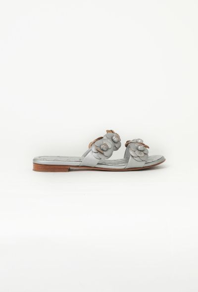 Chanel Camélia Quilted Leather Sandals - 1