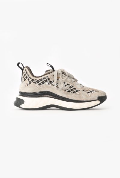 Chanel 2021 Embroidered Suede Sneakers - 1