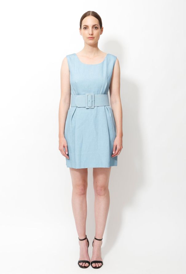 Balenciaga 2008 Belted Day Dress - 1