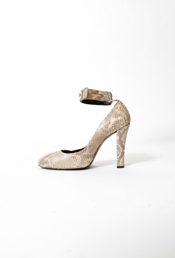 Givenchy Python Ankle Strap Pumps - 6