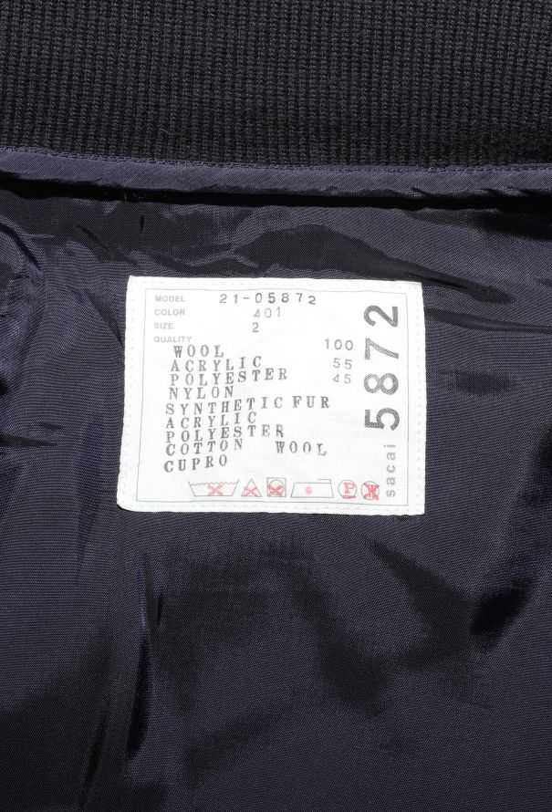 Sacai F/W 2021 Fleece Bomber Jacket - 8