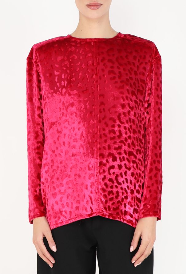 Saint Laurent Fall 1985 Dévoré Cheetah Top - 4
