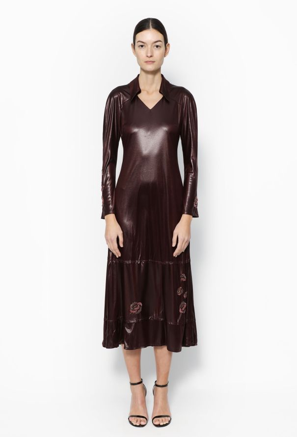 Alexander McQueen Rare Late '90s Floral Embroidered Dress - 1