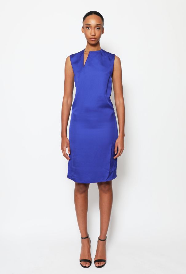 Céline Spring 2014 Indigo Shift Dress - 2