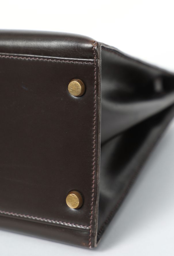 Hermès Rare 1957 Marron Box Kelly Sellier 32 - 13