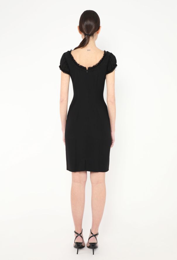 Alexander McQueen 2010 Frayed Ruched Crêpe Dress - 4