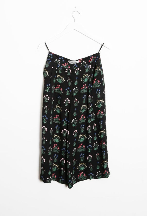 Valentino Floral Silk Skorts - 6