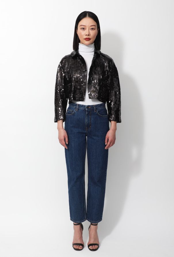 Comme des Garçons Sequined Cropped Jacket - 3