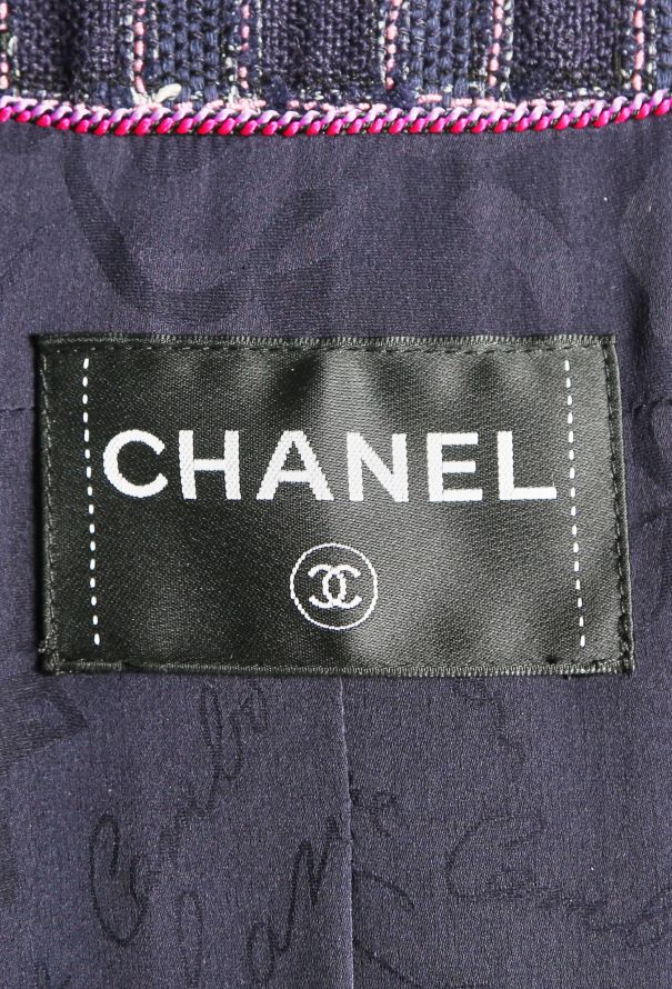 Chanel S/S 2015 Frayed Tweed Long Jacket - 7