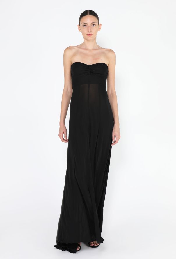 Balenciaga Le Dix 2001 Strapless Bustier Gown - 2