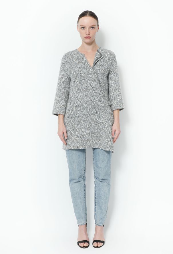Céline F/W 2014 Bouclé Wrap Cardigan - 1