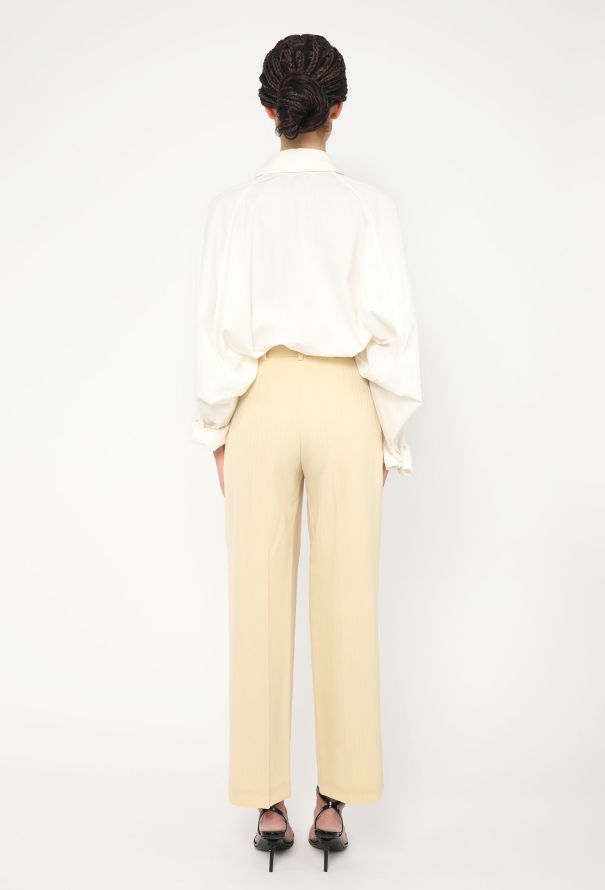 Saint Laurent '70s Pleated Twill Trousers - 4